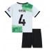 Billige Liverpool Virgil van Dijk #4 Børnetøj Udebanetrøje til baby 2023-24 Kortærmet (+ korte bukser)